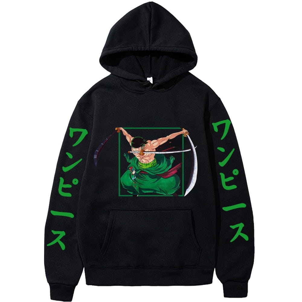 One Piece Roronoa Zoro Anime Cotton Hoodie