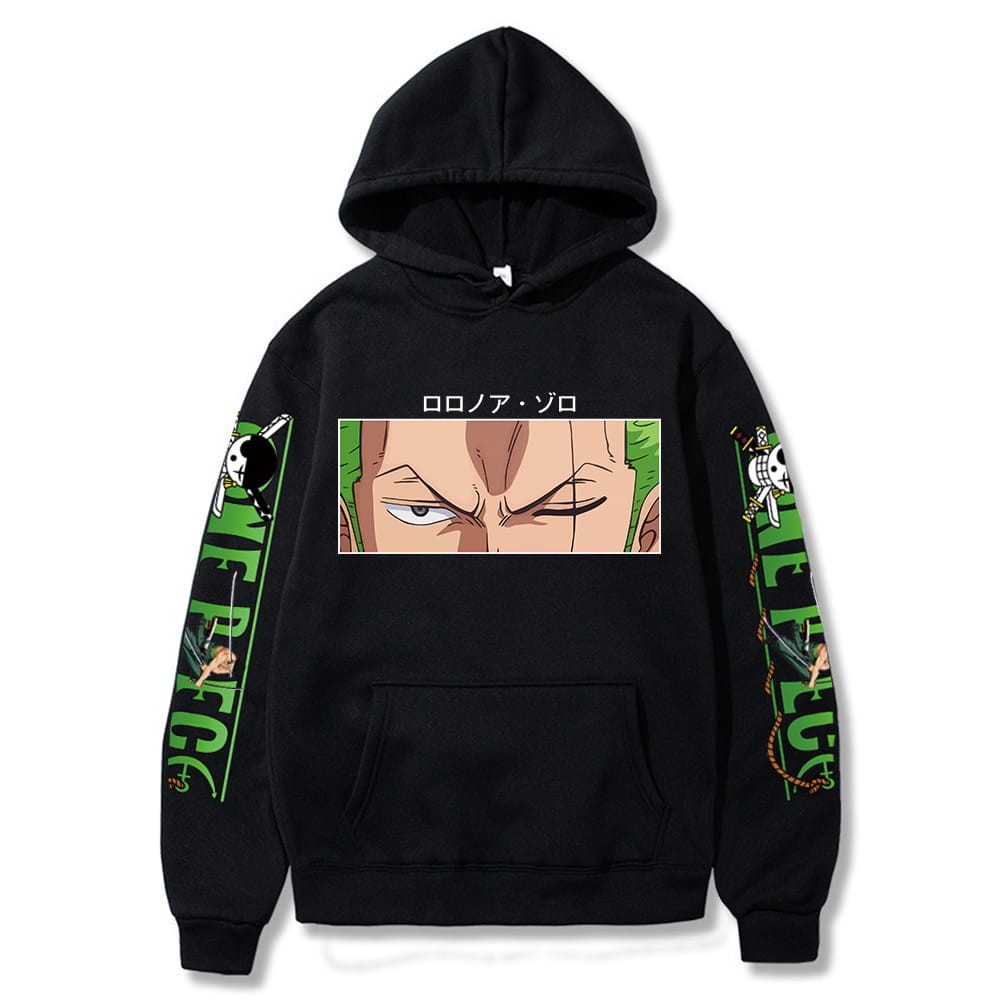One Piece Roronoa Zoro Anime Cotton Hoodie