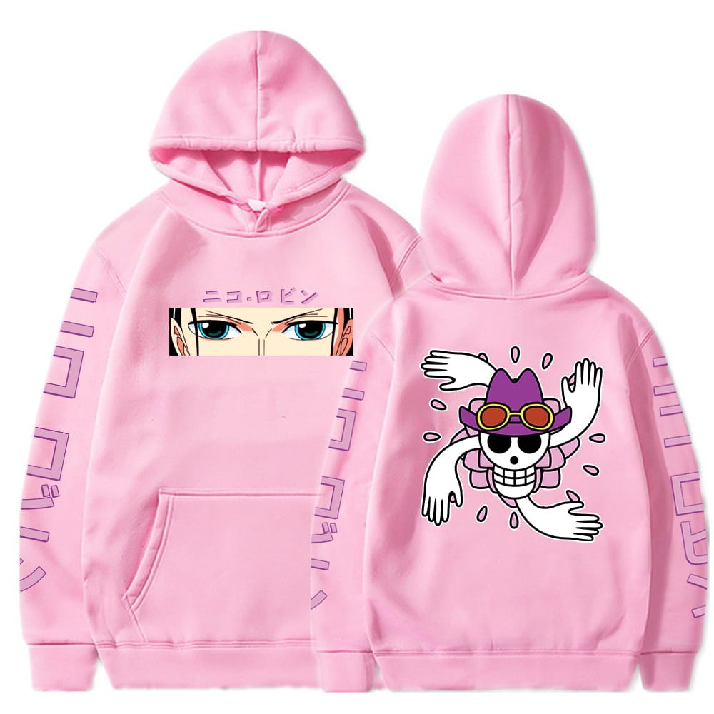 Anime Cotton Hoodie One Piece Robin Nico