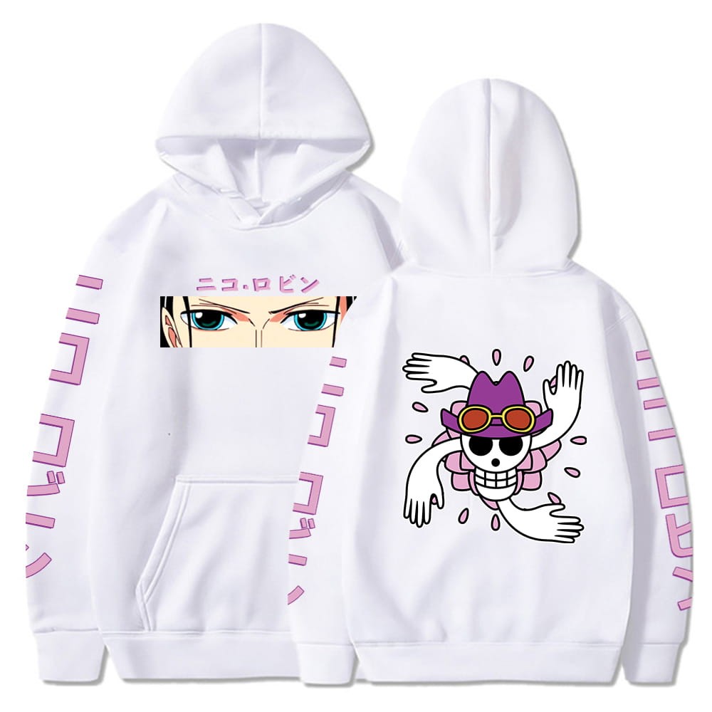 Anime Cotton Hoodie One Piece Robin Nico