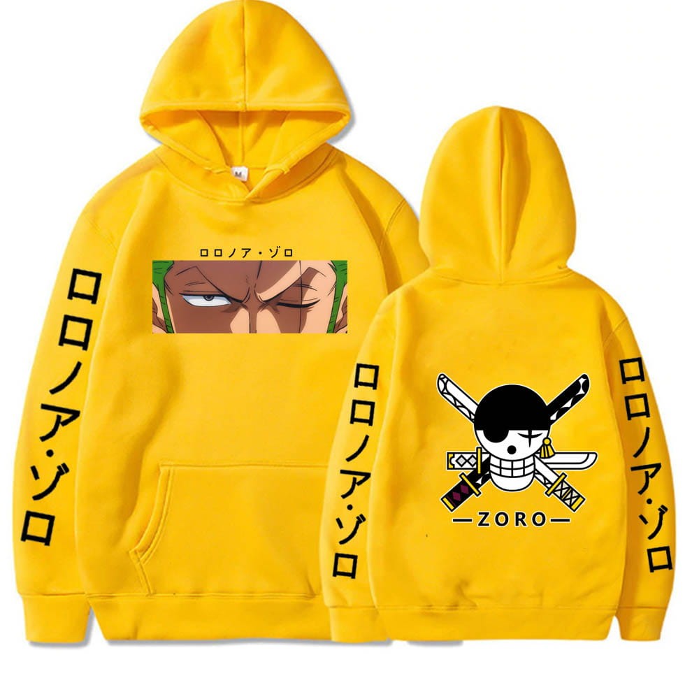 Anime Cotton Hoodie One Piece Roronoa Zoro