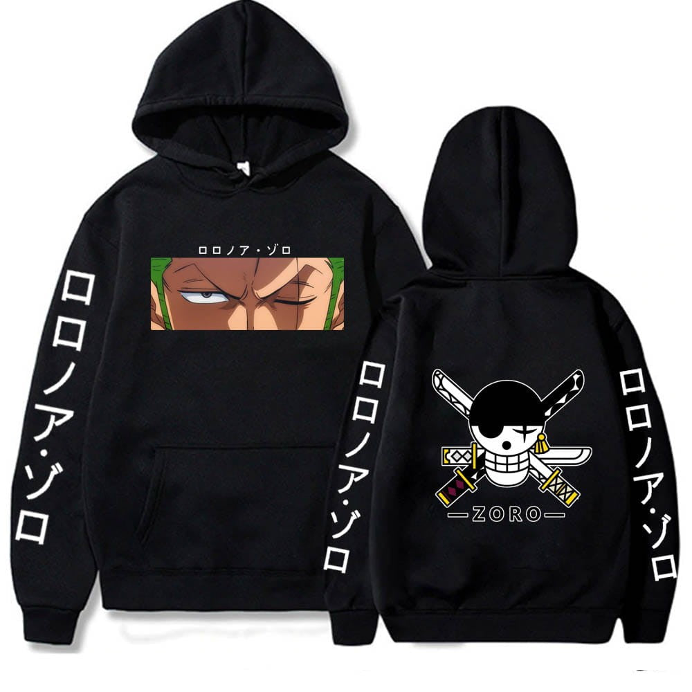 Anime Cotton Hoodie One Piece Roronoa Zoro