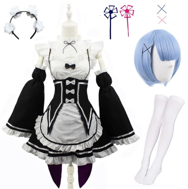 Anime Cosplay Costume Re: Zero - Rem