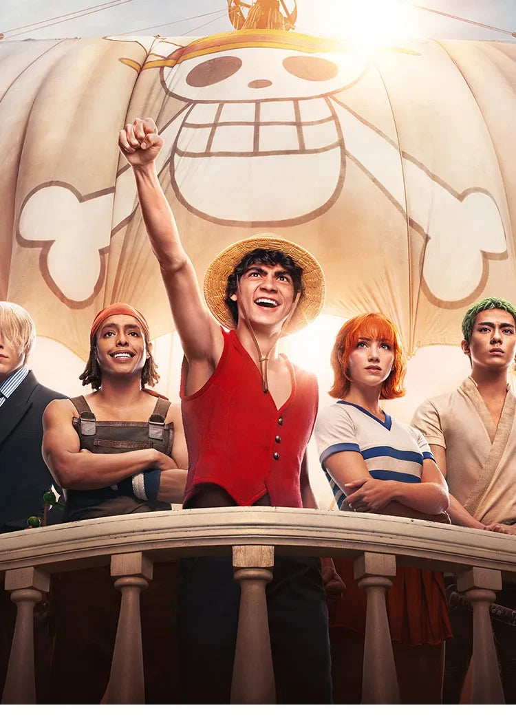 Anime Cosplay Costume One Piece Netflix - Monkey D. Luffy Halloween