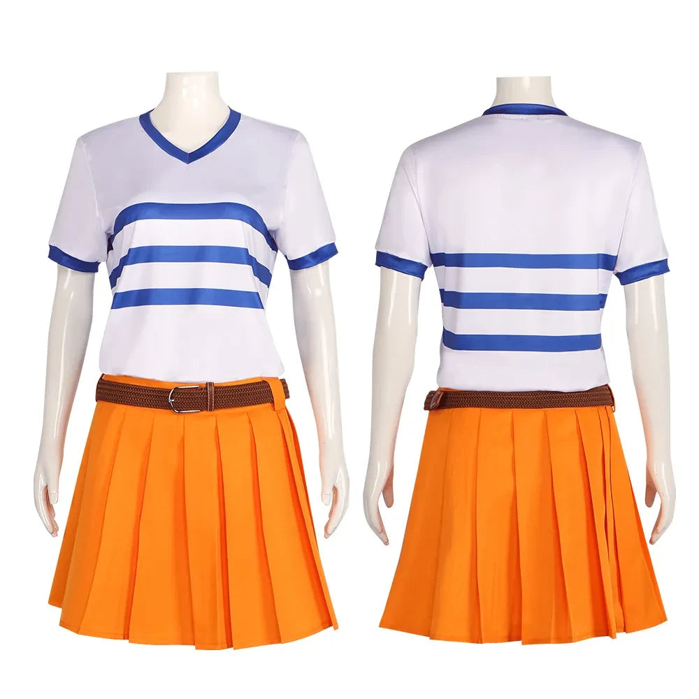 Anime Cosplay Costume One Piece Netflix - Nami Halloween