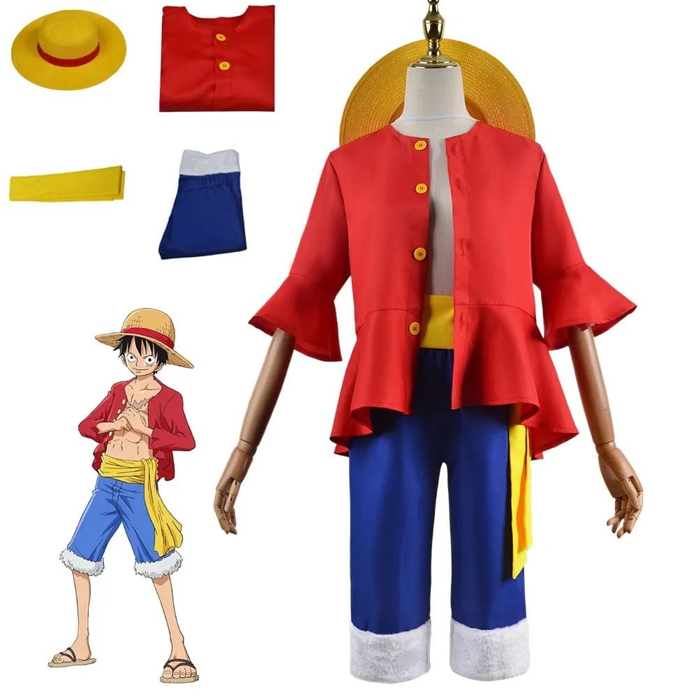 Anime Cosplay Costume One Piece - Monkey D. Luffy Halloween