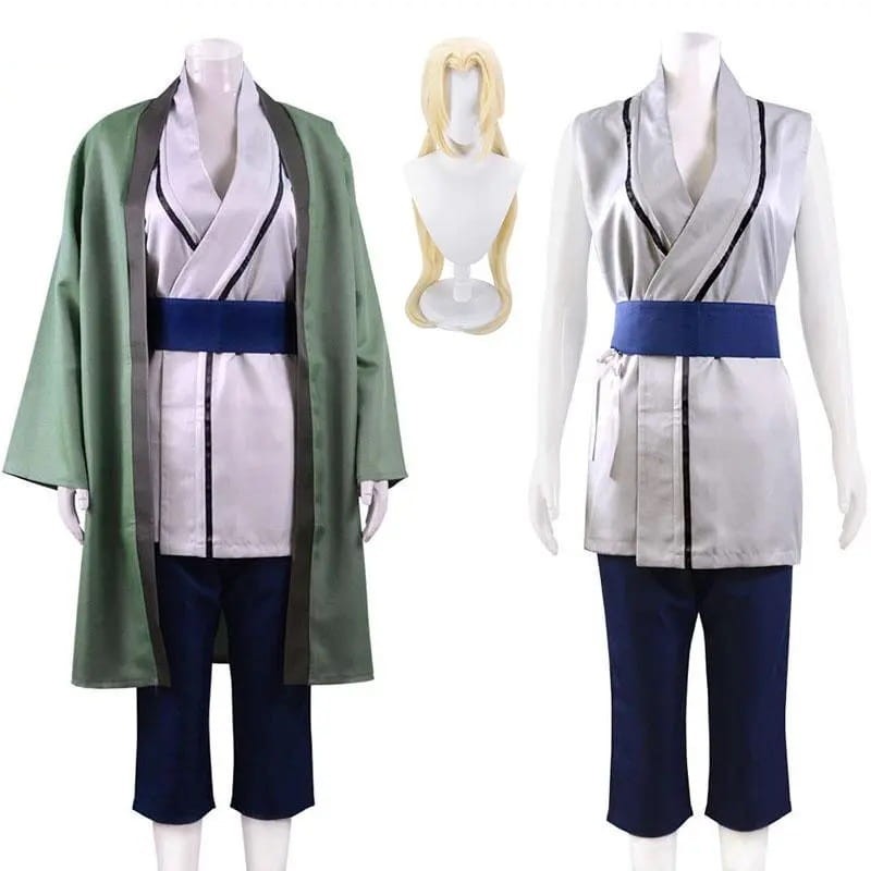Anime Cosplay Costume & Wig Set Naruto - Tsunade Hokage Halloween