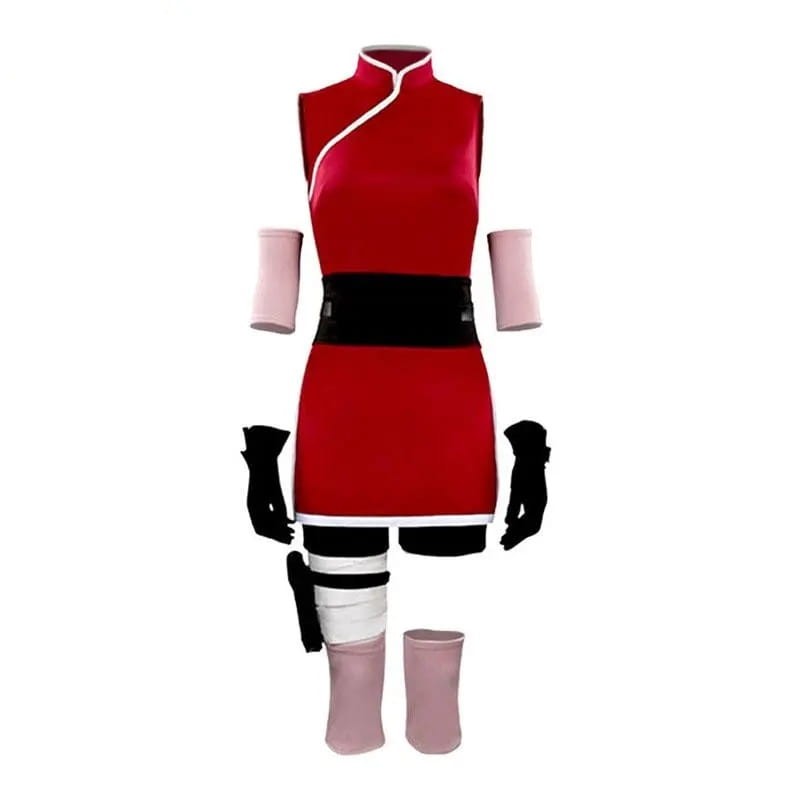 Anime Cosplay Costume & Wig Set Naruto - Sakura Haruno Halloween