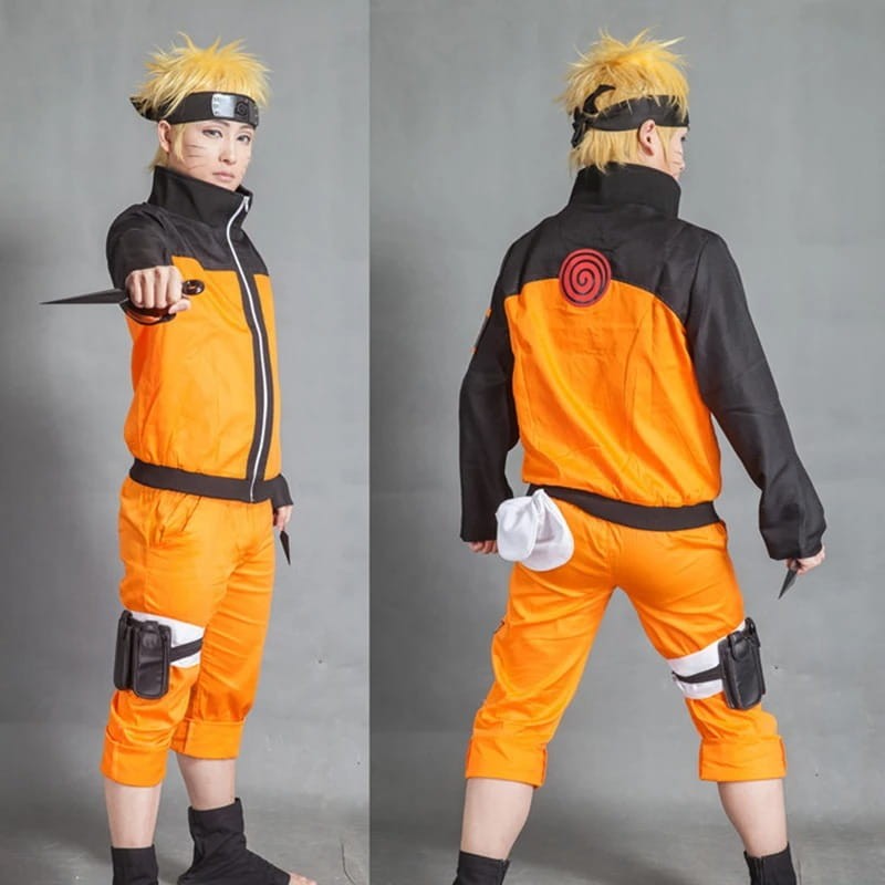 Anime Cosplay Costume Set Naruto - Naruto Uzumaki Halloween