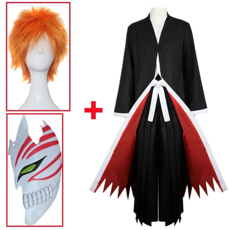 Anime Cosplay Costume Set Bleach - Ichigo Kurosaki Halloween