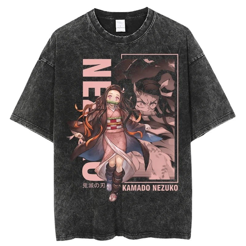 Anime T-Shirt DEMON SLAYER 100% Bawełna