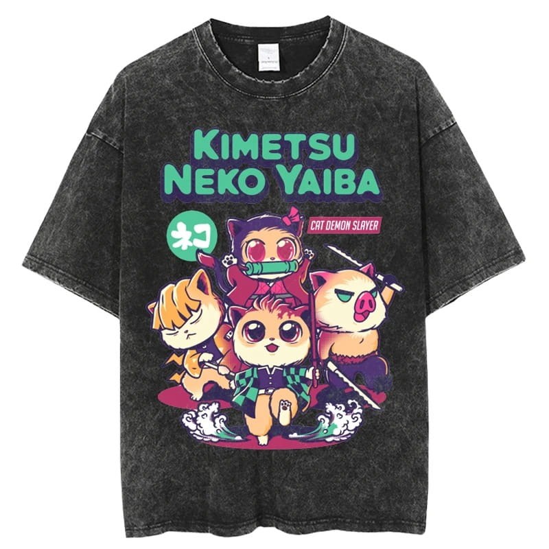 Anime T-Shirt DEMON SLAYER 100% Bawełna