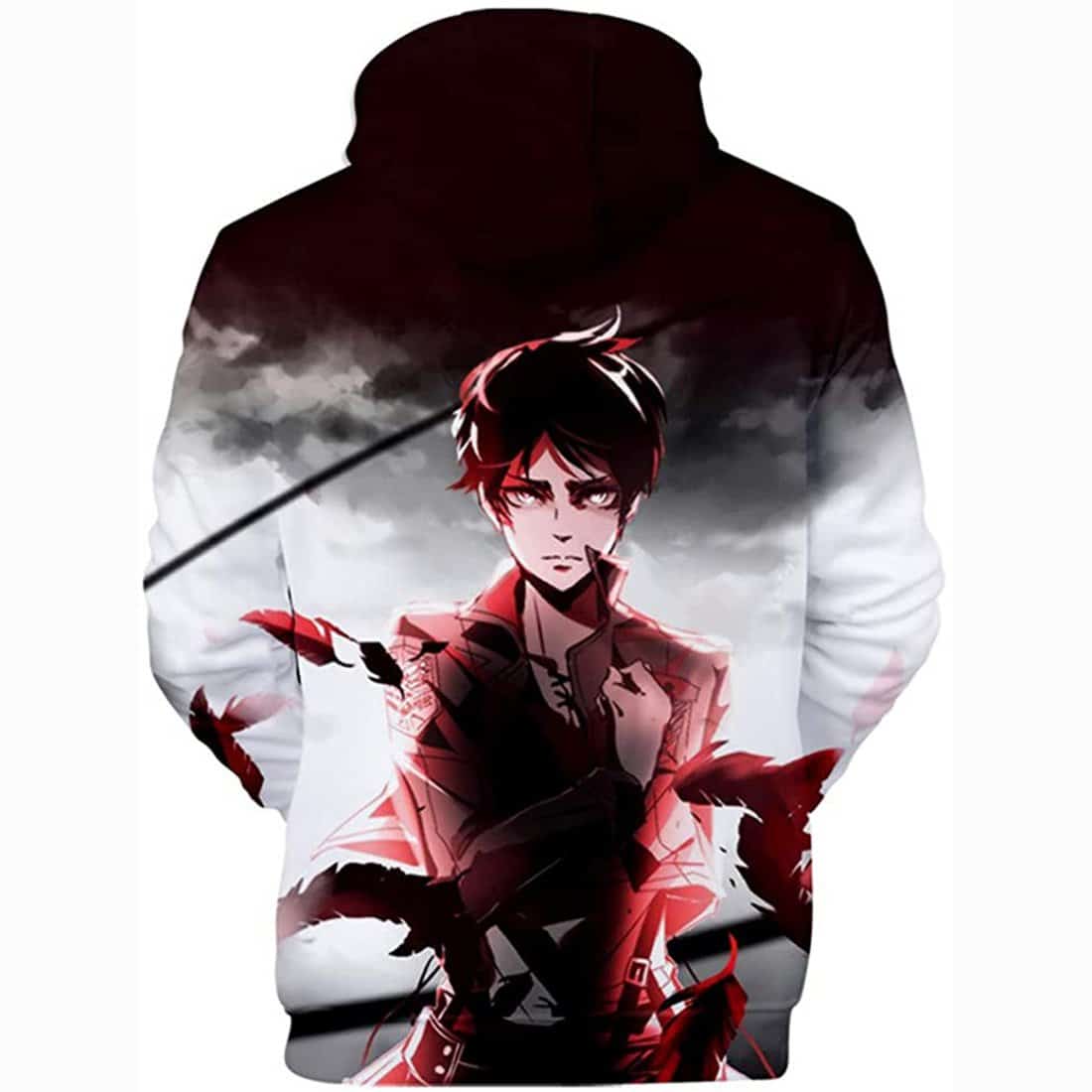 Bluza z kapturem „Attack on Titan” (Atak Tytanów) z nadrukiem 3D