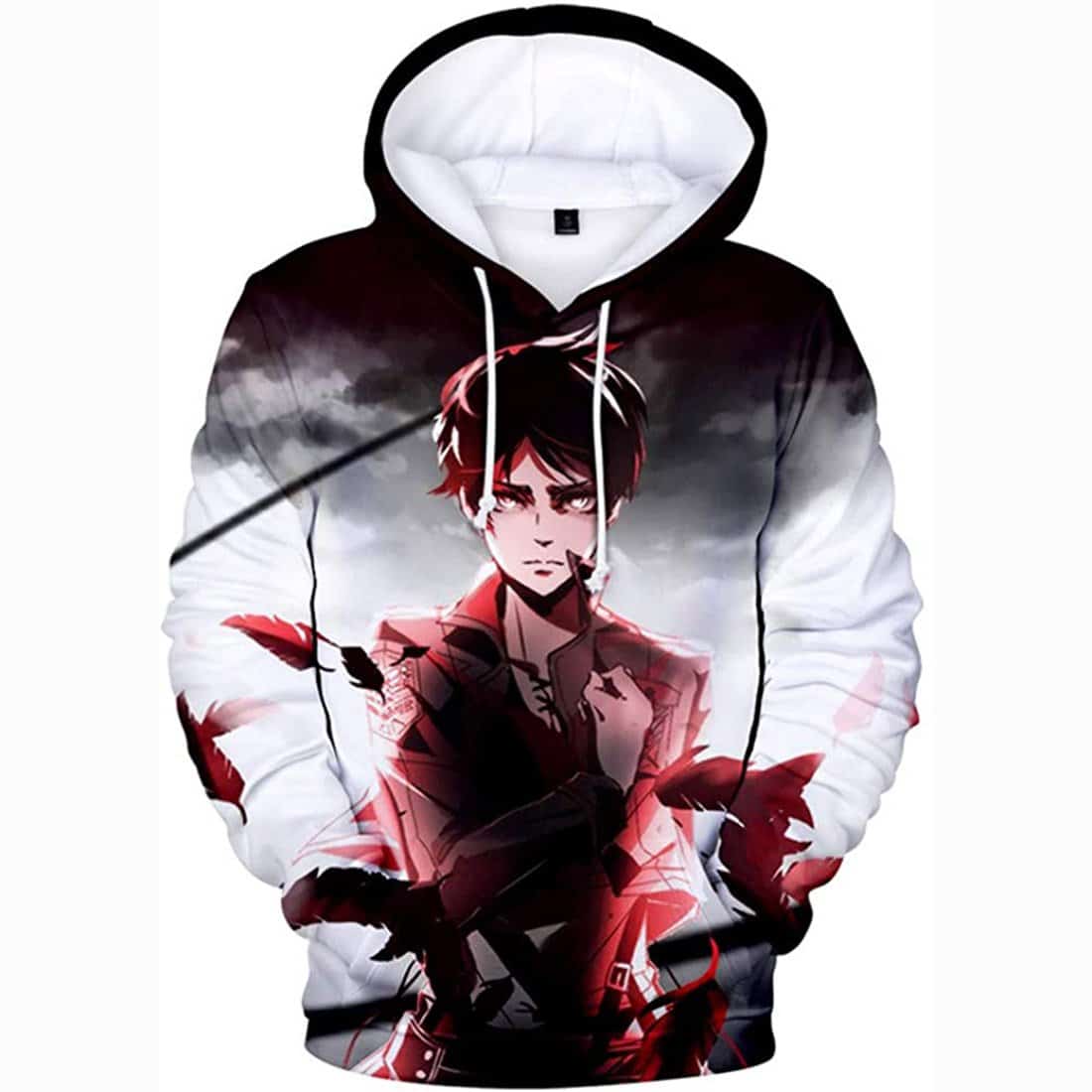 Bluza z kapturem „Attack on Titan” (Atak Tytanów) z nadrukiem 3D