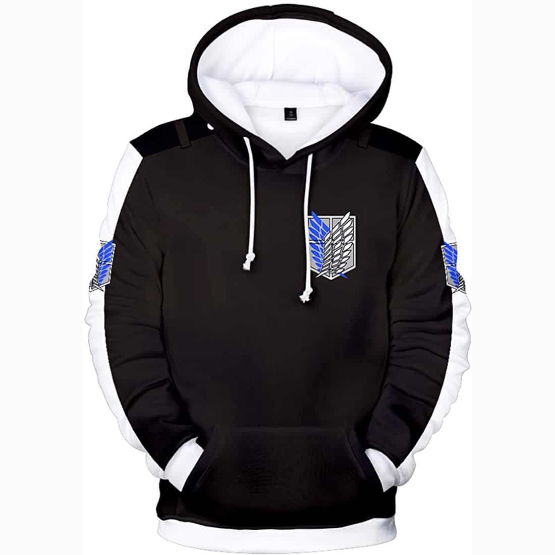 Bluza z kapturem Attack on Titan Anime 3D Print