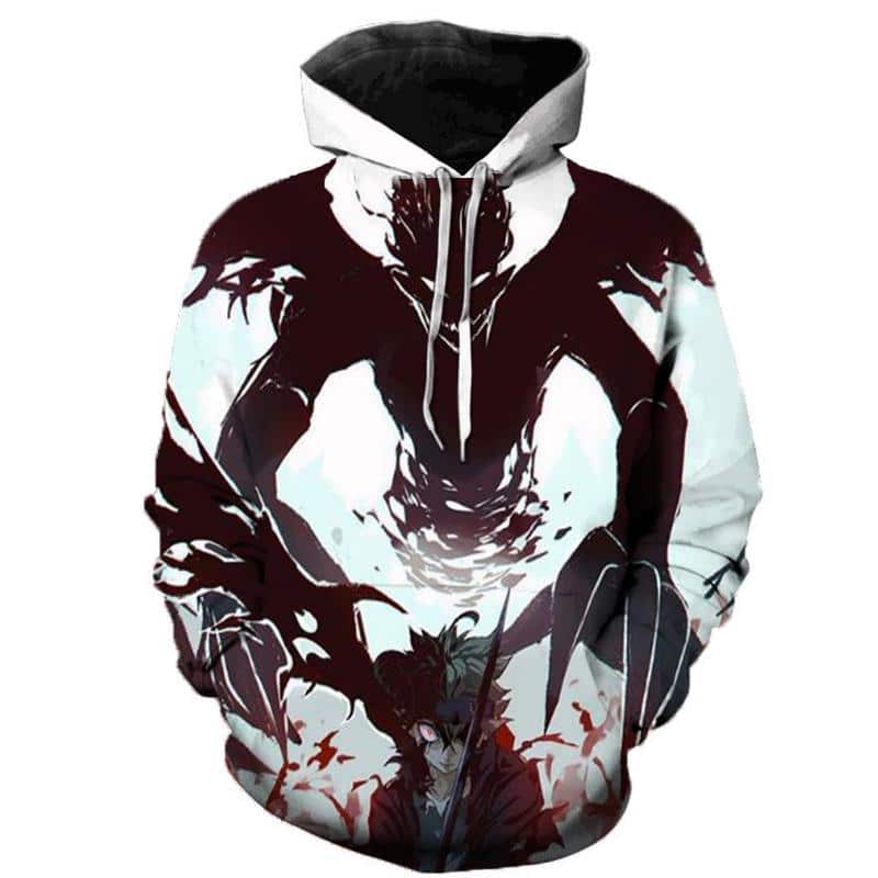 Bluza z kapturem z nadrukiem 3D Black Clover Anime