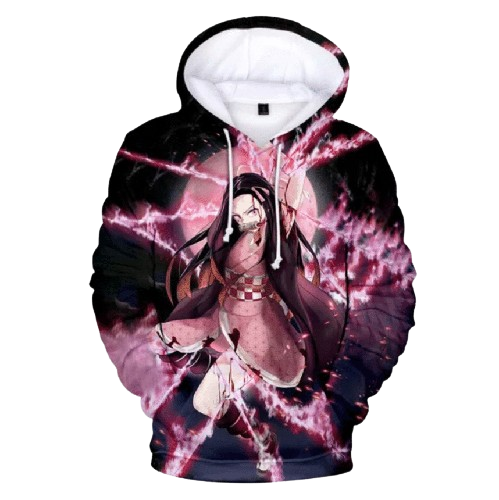 Bluza z kapturem Demon Slayer Anime z nadrukiem 3D