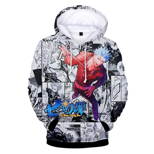 Seven Deadly Sins Anime 3D Print Hoodie