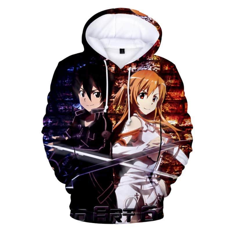 Sword Art Online Anime 3D Print Hoodie