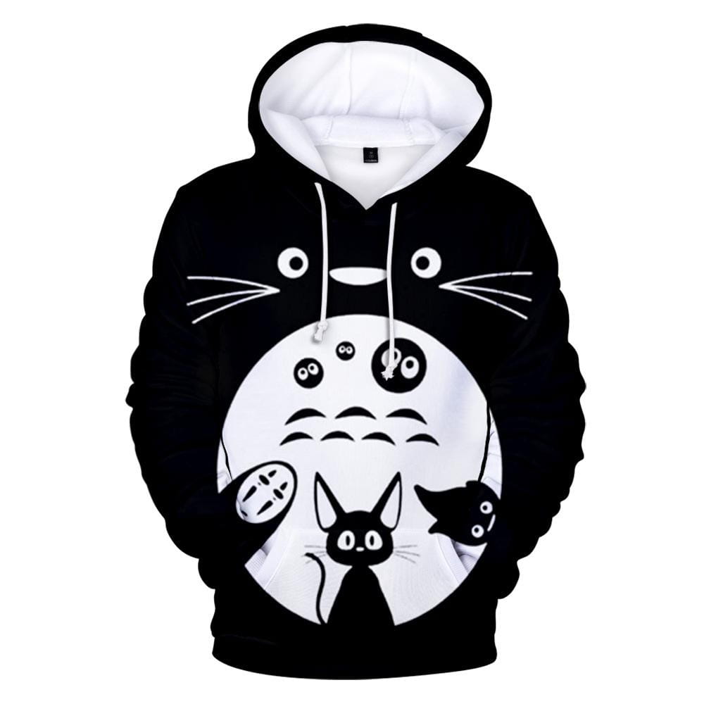 Totoro Anime 3D Print Hoodie