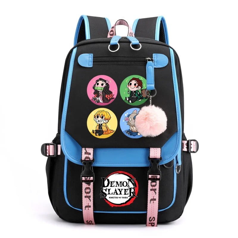 Anime School Backpack Demon Slayer Colors