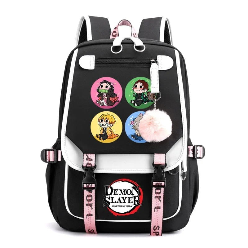 Anime School Backpack Demon Slayer Colors
