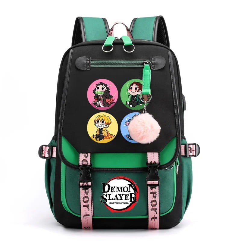 Anime School Backpack Demon Slayer Colors
