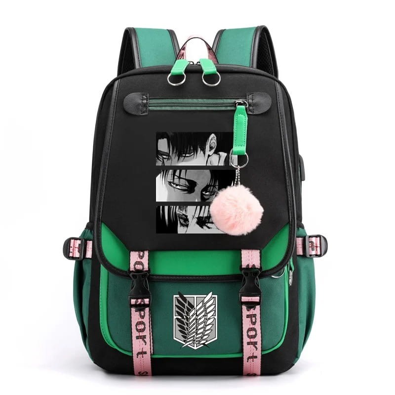 Anime School Backpack Attack on Titan Colors