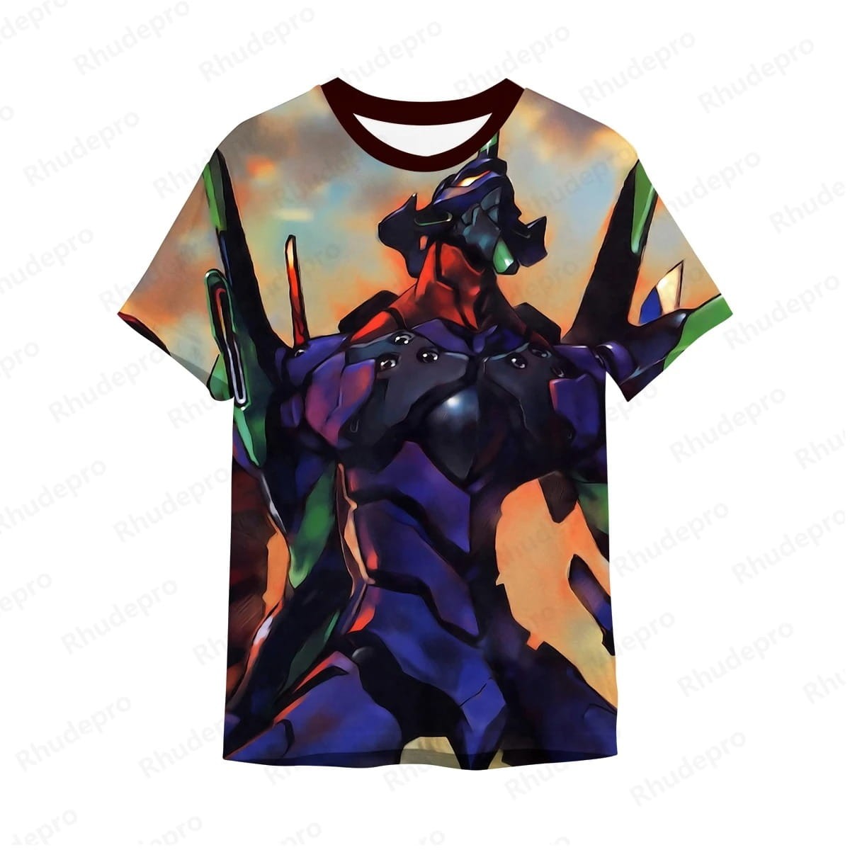 Neon Genesis Evangelion Anime 3D Print T-Shirt