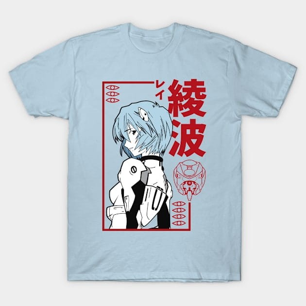 Anime 100% Cotton T-Shirt Neon Genesis Evangelion