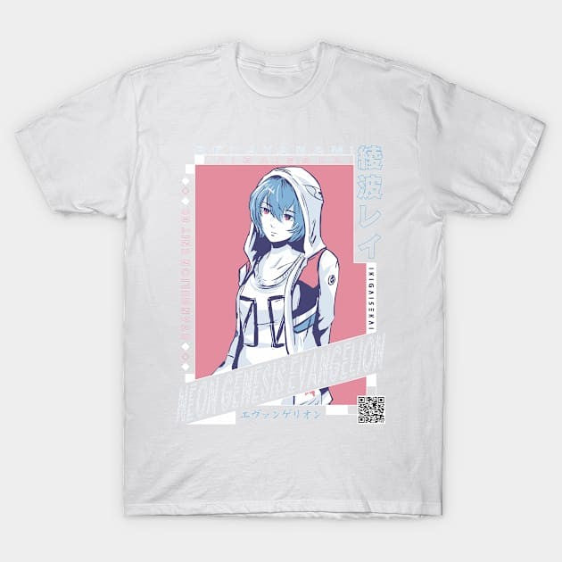Anime 100% Cotton T-Shirt Neon Genesis Evangelion