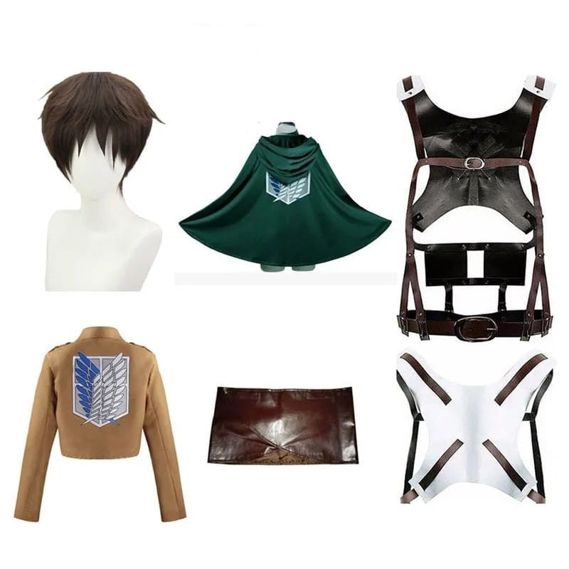 Anime Cosplay Costume Attack on Titan - Eren Jeager