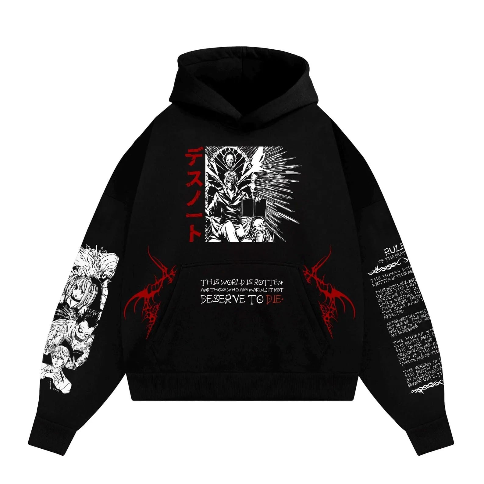 Anime Cotton Hoodie Death Note Shinigami Kira