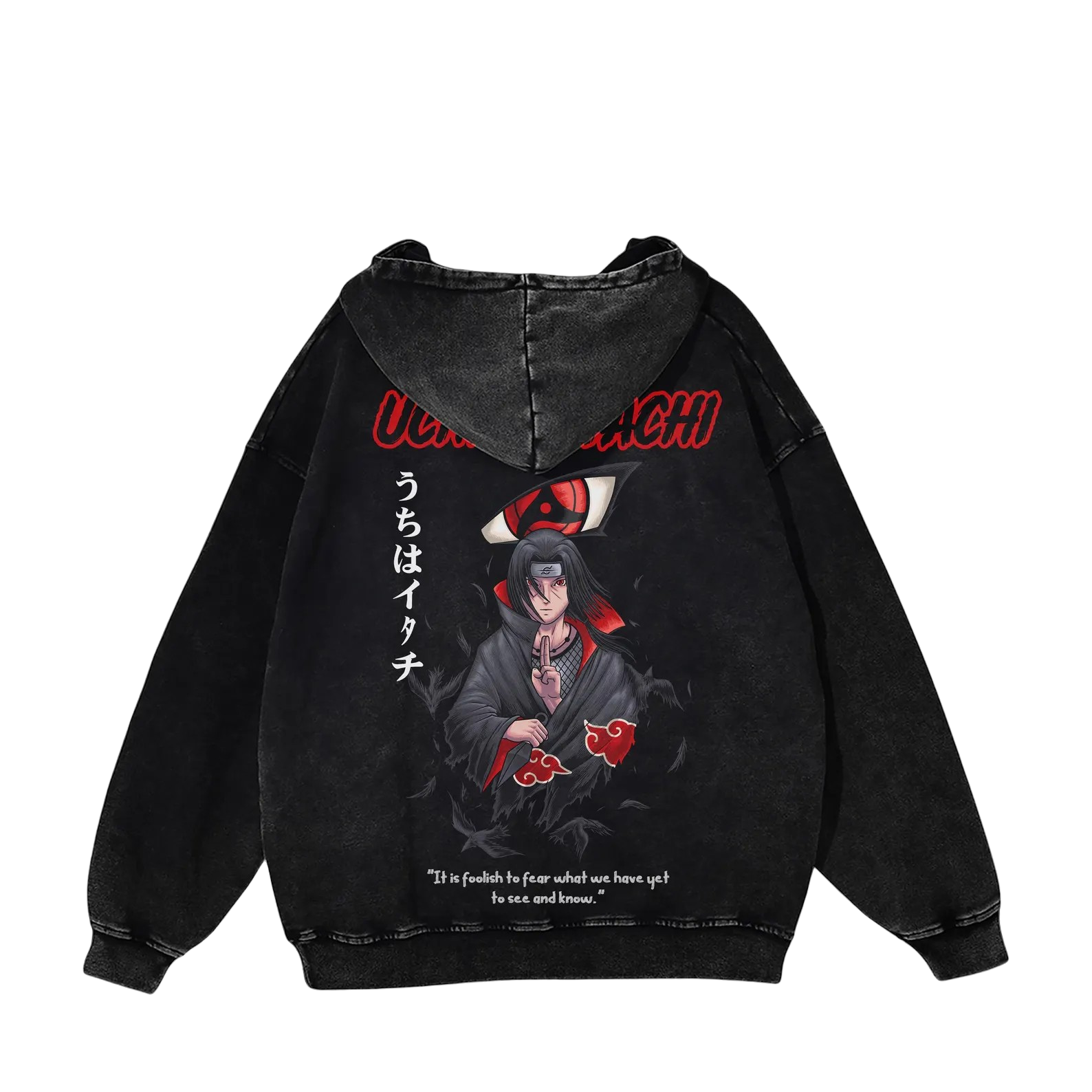 Anime Hoodie Naruto Itachi 100% Cotton