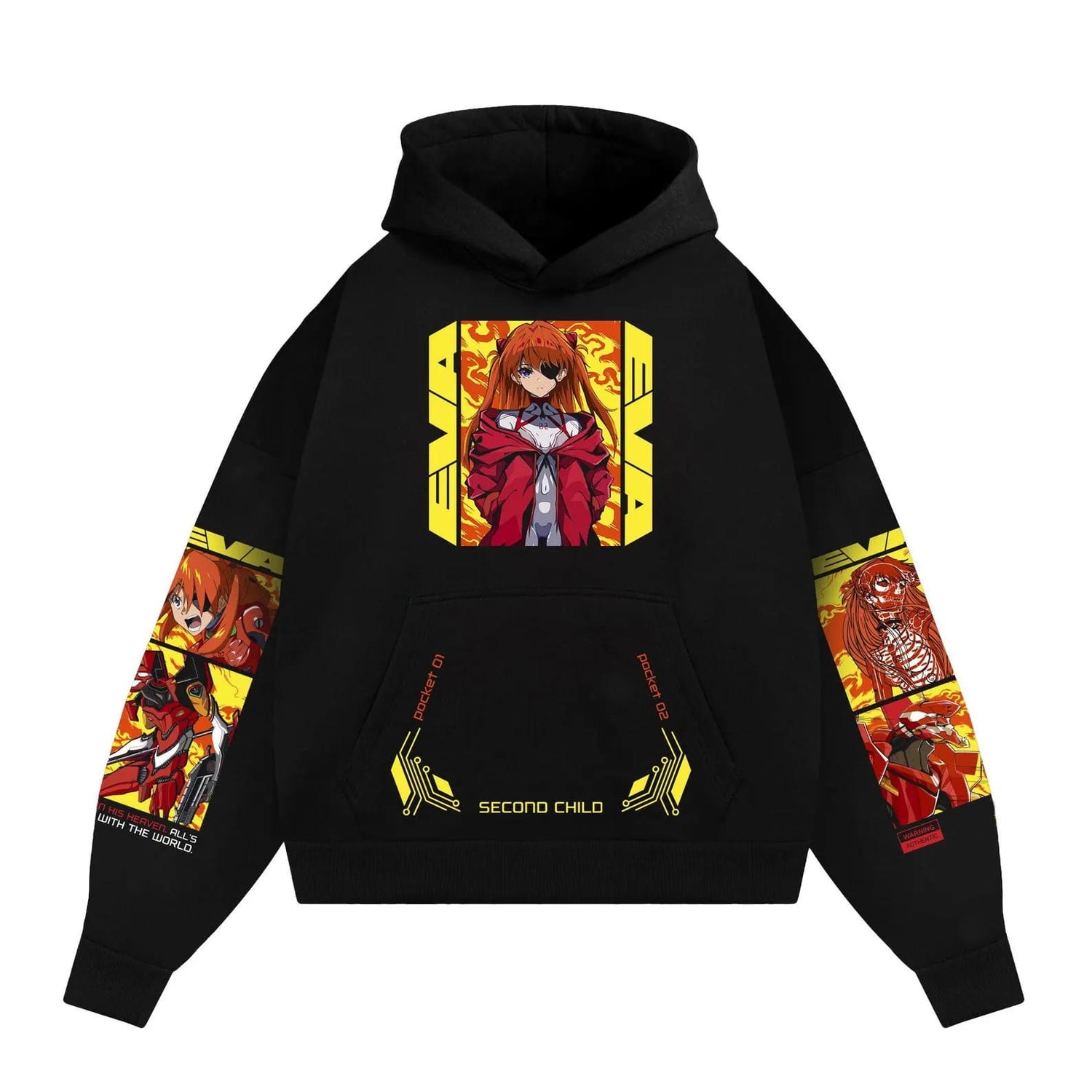 Neon Genesis Evangelion Anime Cotton Hoodie