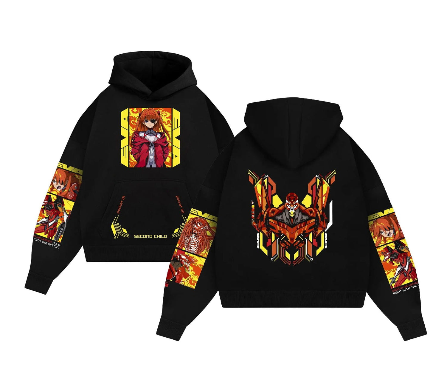 Neon Genesis Evangelion Anime Cotton Hoodie