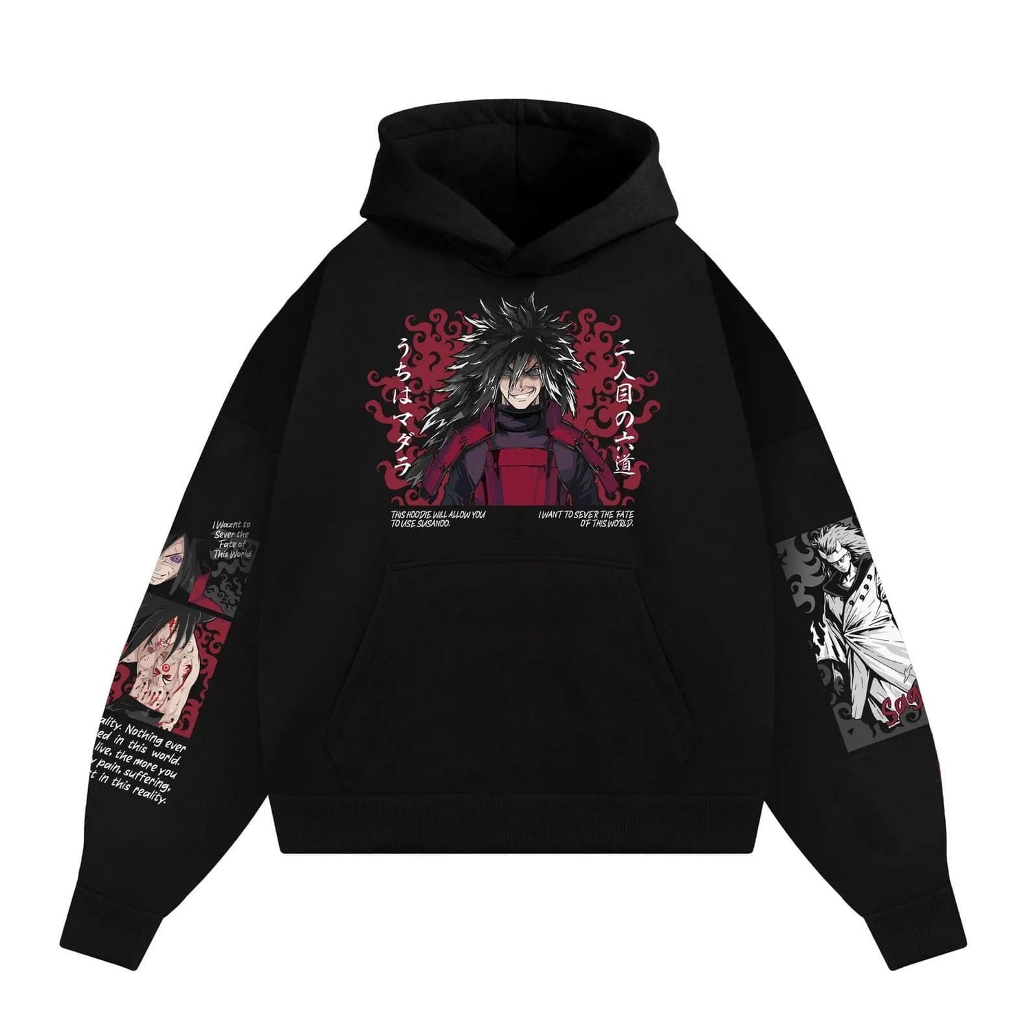 Naruto Shippuden Uchiha Madara Anime Cotton Hoodie