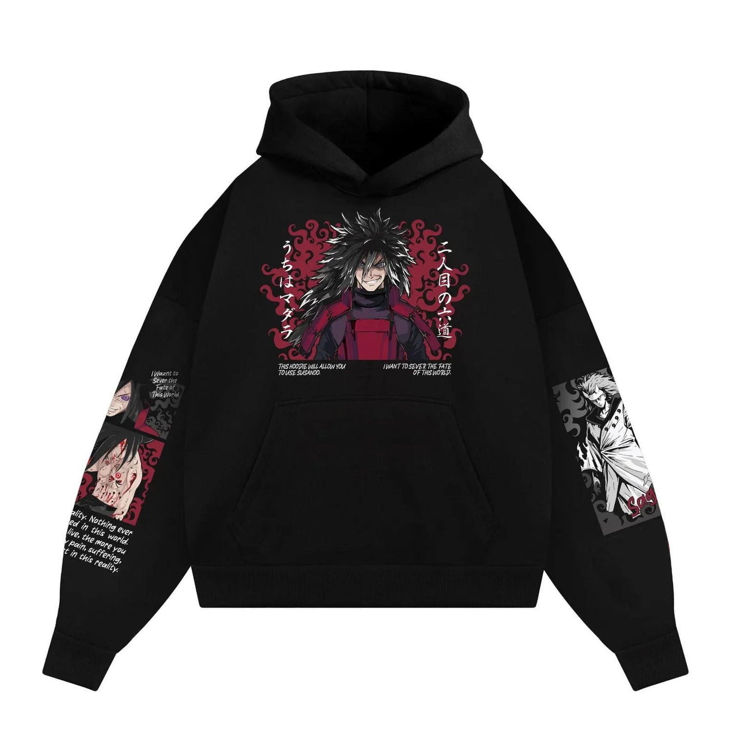Naruto Shippuden Uchiha Madara Anime Cotton Hoodie