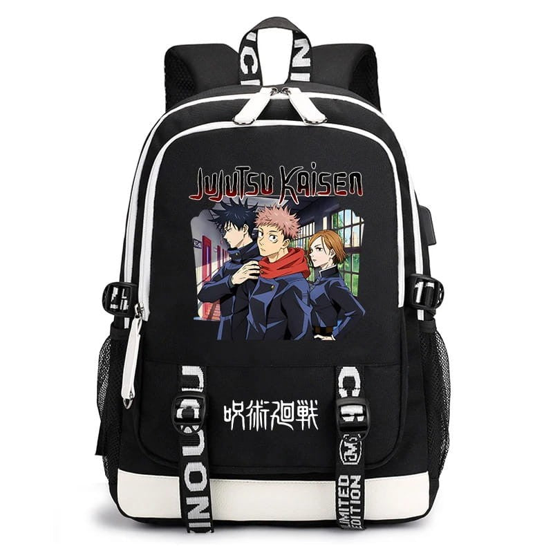 Anime School Backpack Jujutsu Kaisen - Yuji, Megumi, Nobara