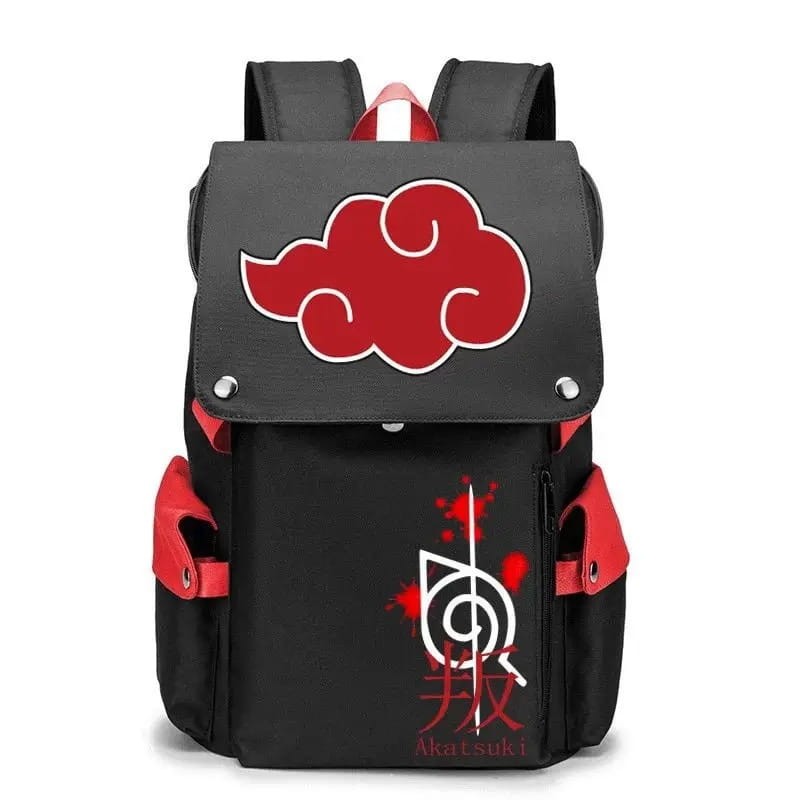 Anime School Backpack Naruto Akatsuki i czerwony obłok