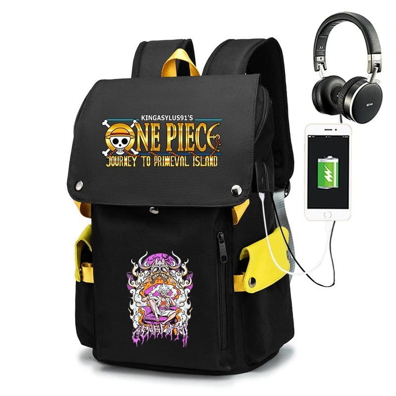 Anime School Backpack One Piece Monkey D. Luffy Gear 5