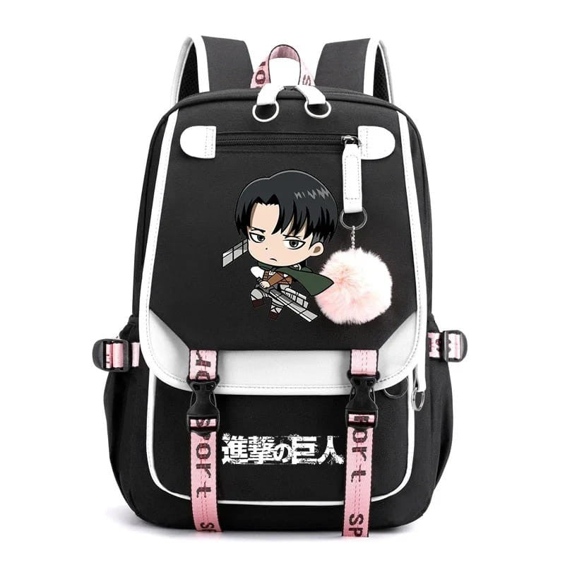 Anime School Backpack Attack on Titan Levi Ackerman