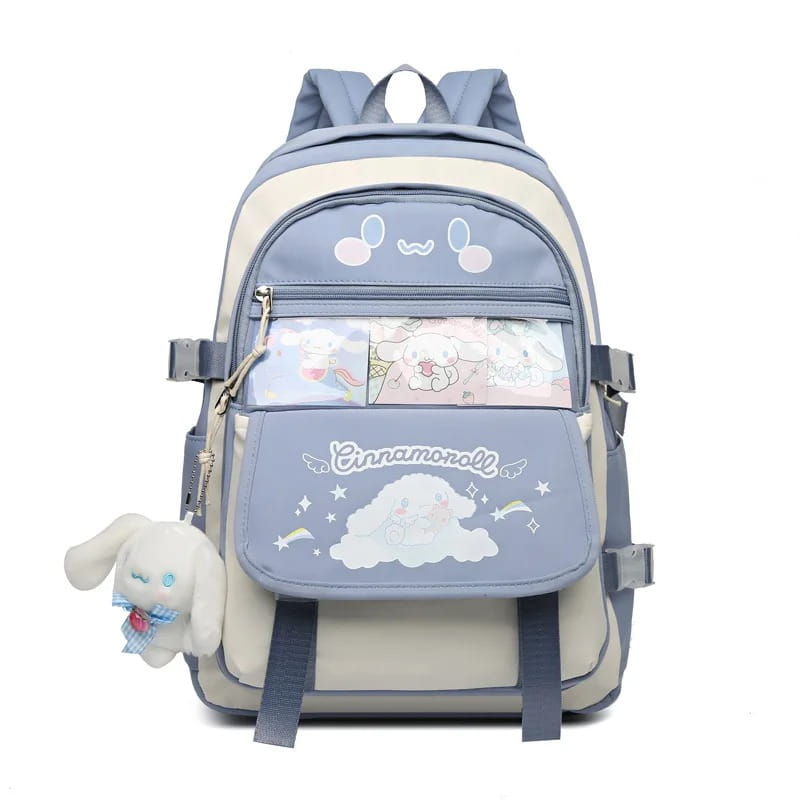 Anime School Backpack Onegai My Melody Kuromi, Cinnamoroll, Pompompurin