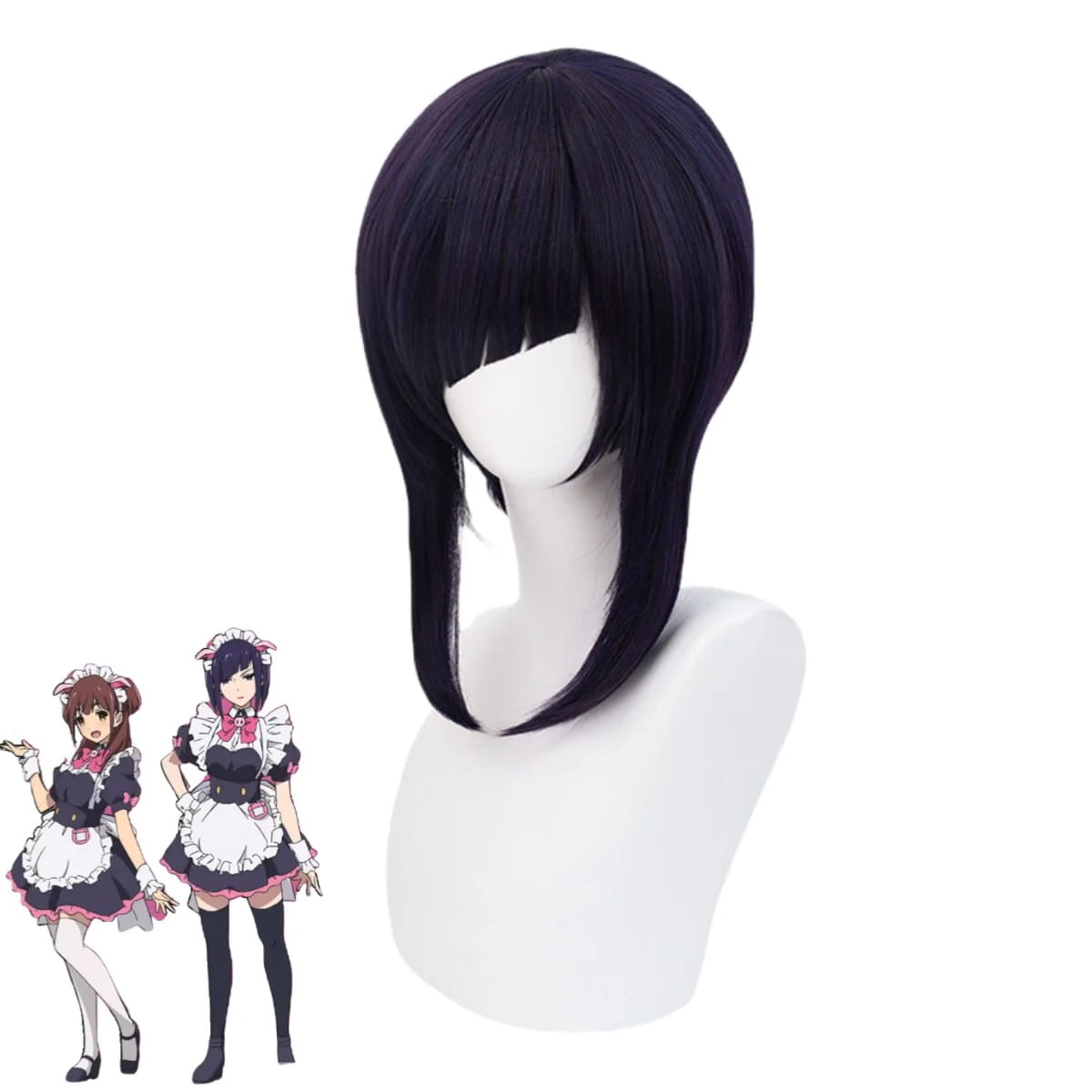 Anime Cosplay Wig Akiba Maid War Mannen Ranko
