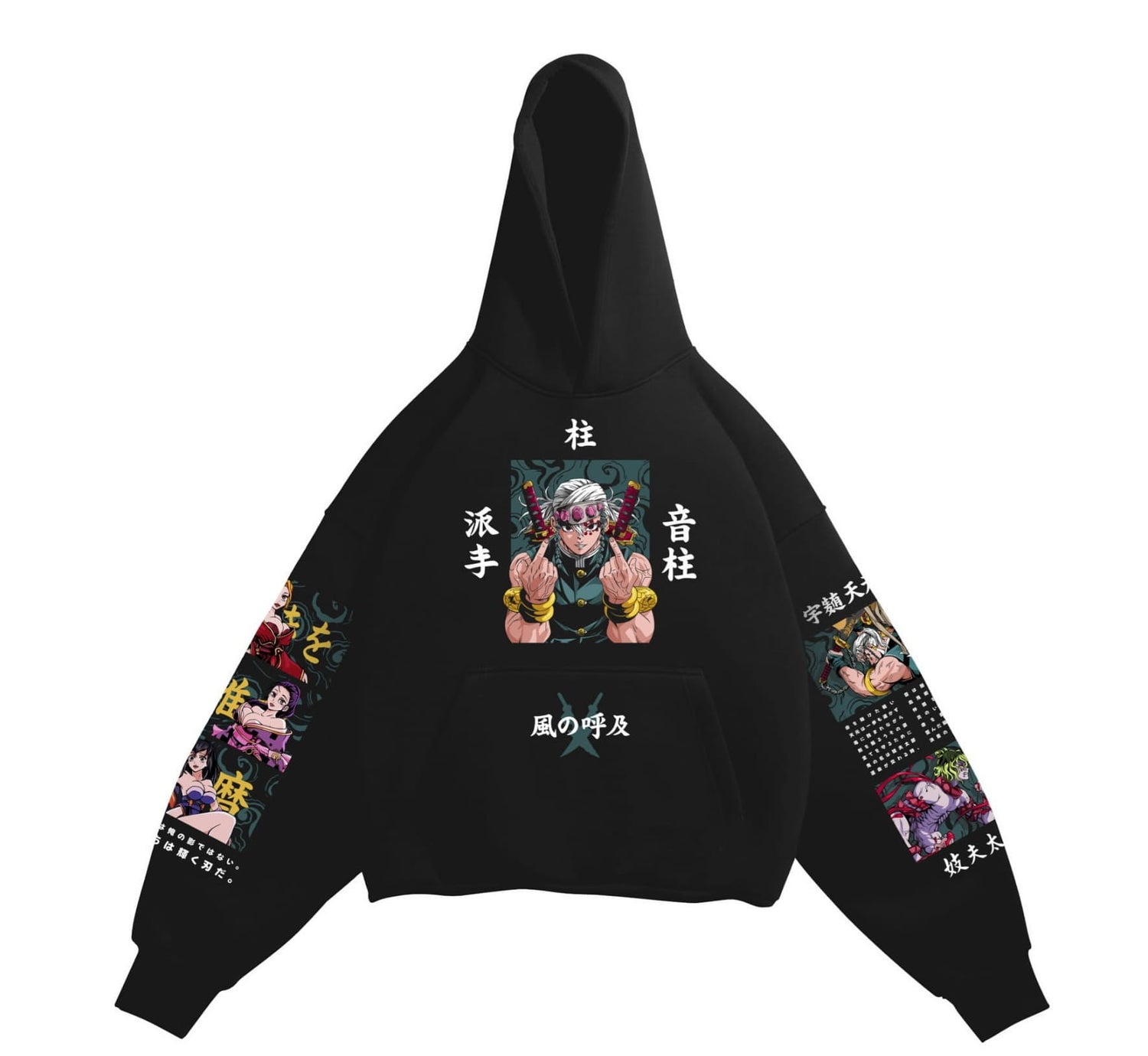 Demon Slayer Tengen Uzui Anime Cotton Hoodie