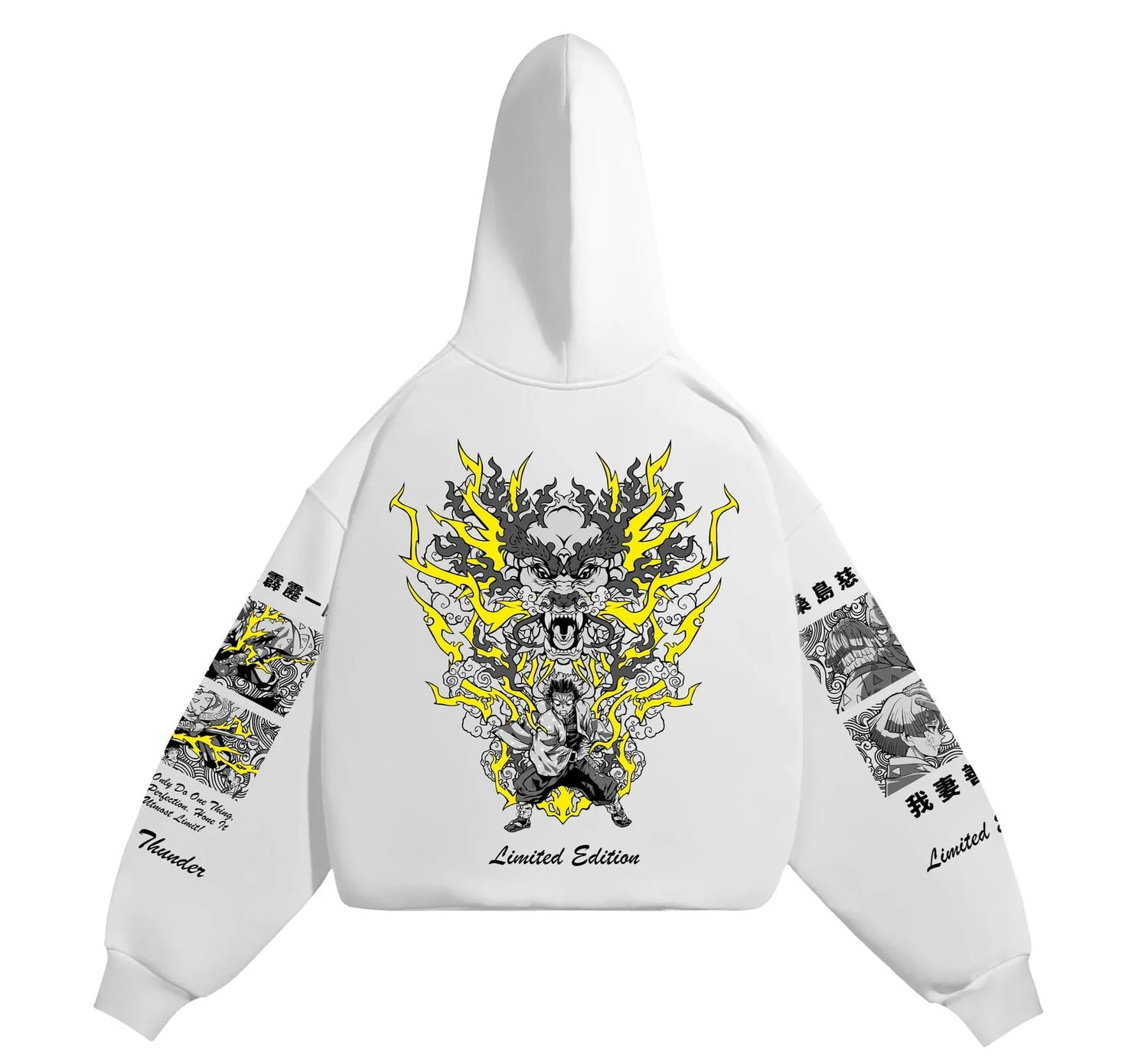 Demon Slayer Zenitsu Anime Cotton Hoodie