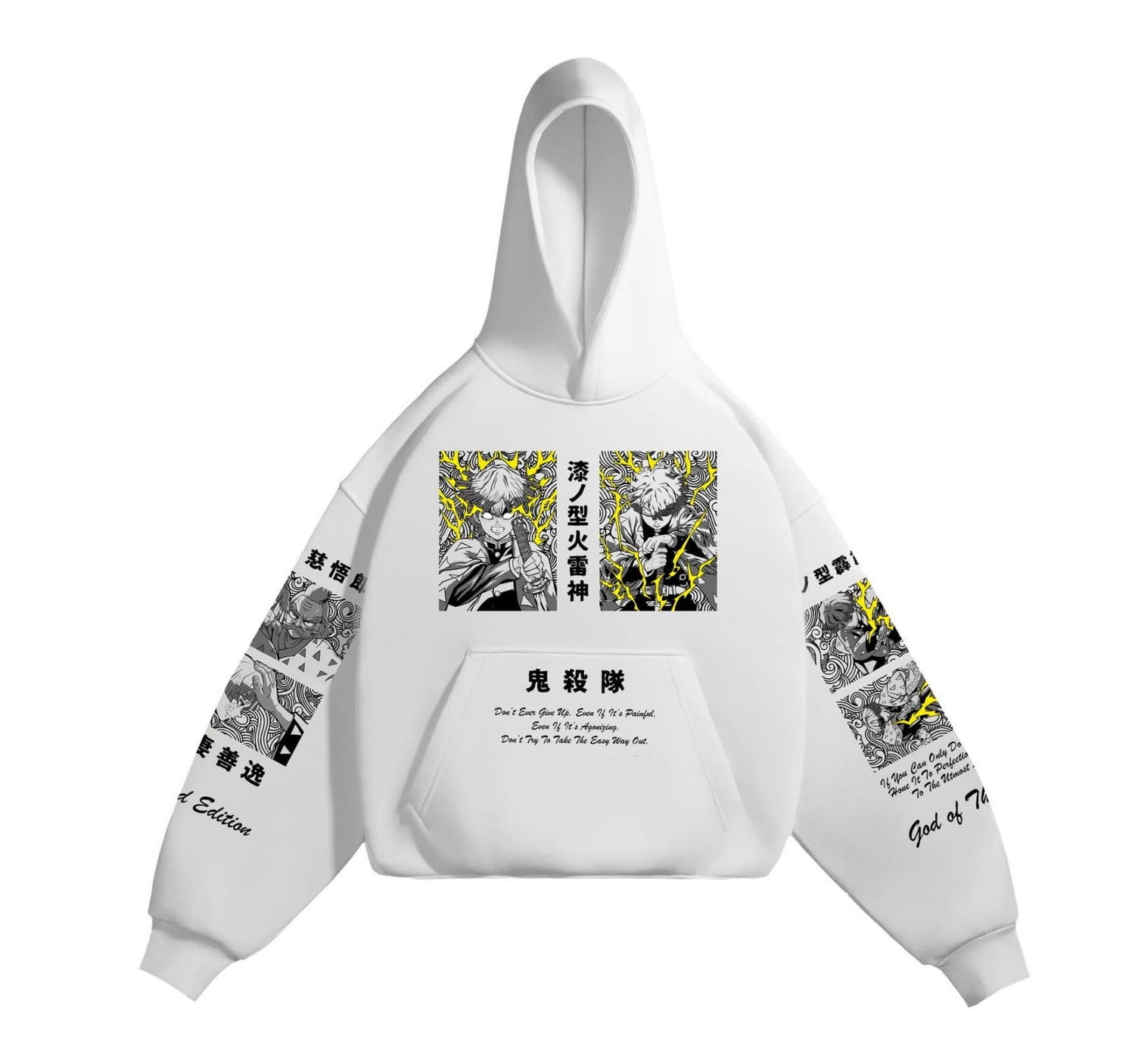 Demon Slayer Zenitsu Anime Cotton Hoodie