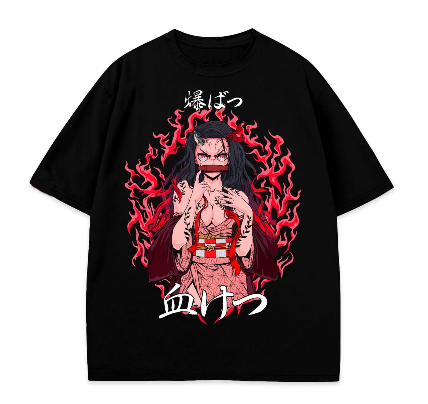 Anime 100% Demon Slayer Nezuko T-Shirt