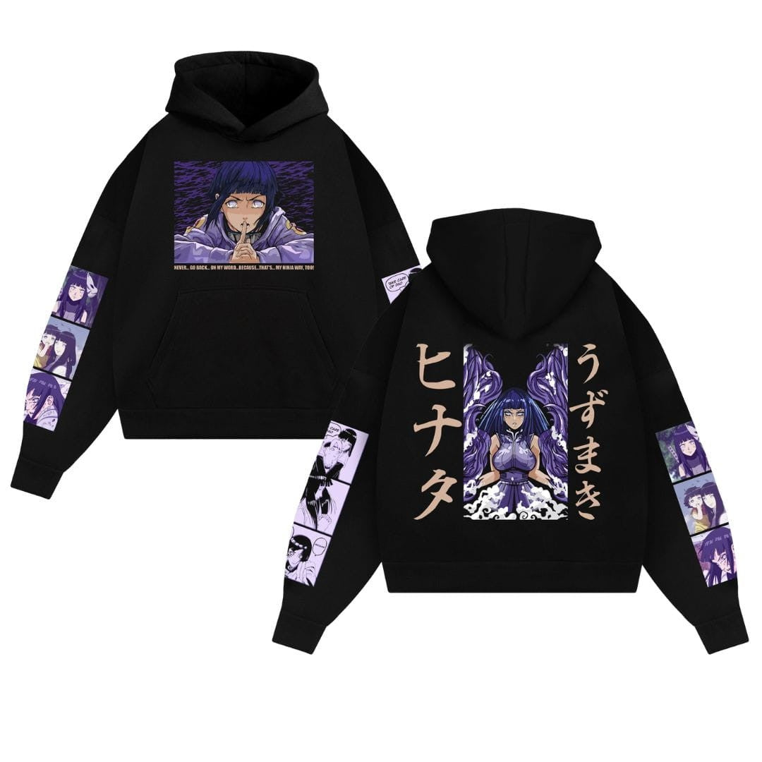 Naruto Shippuden Hinata Anime Cotton Hoodie