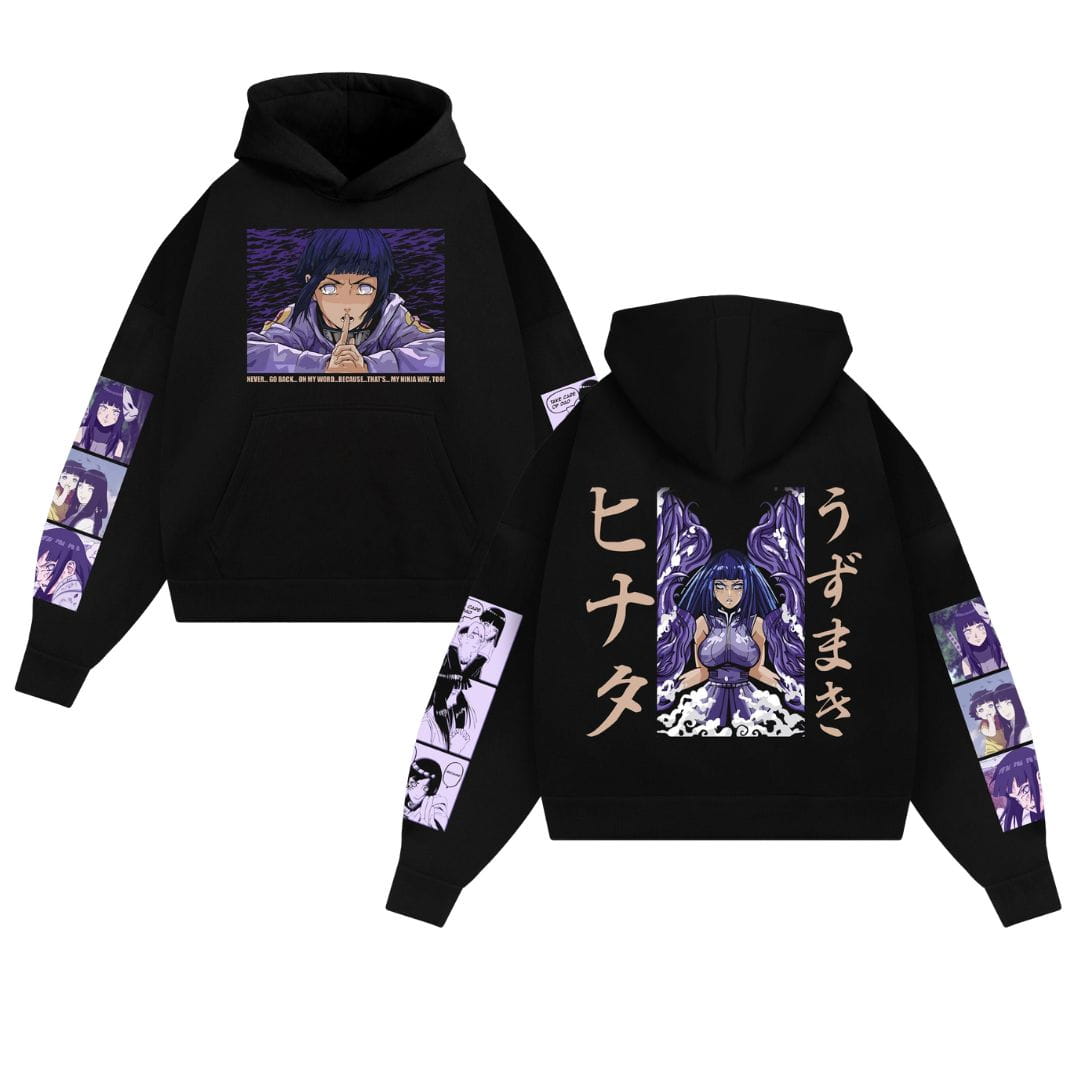 Naruto Shippuden Hinata Anime Cotton Hoodie
